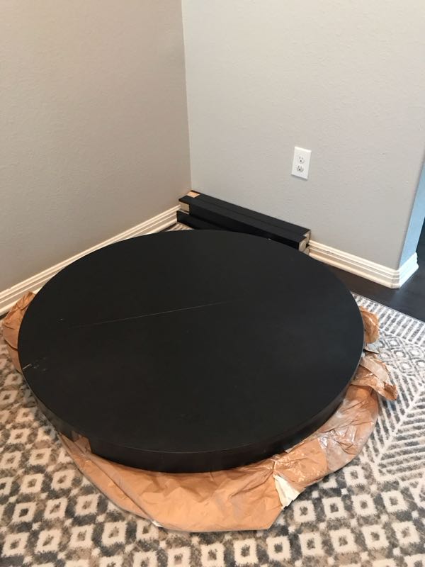 Table before refinishing